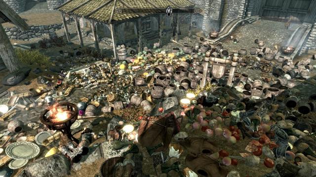 Someone Took All The Items From A Skyrim Town