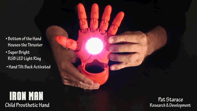 Artificial Iron Man Hand Makes Kids Feel Like Tony Stark