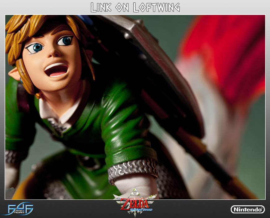 Link Is So Damn Happy Riding His New Skyward Sword Statue
