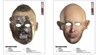 Broken Game Faces Inspire Awesome Halloween Masks