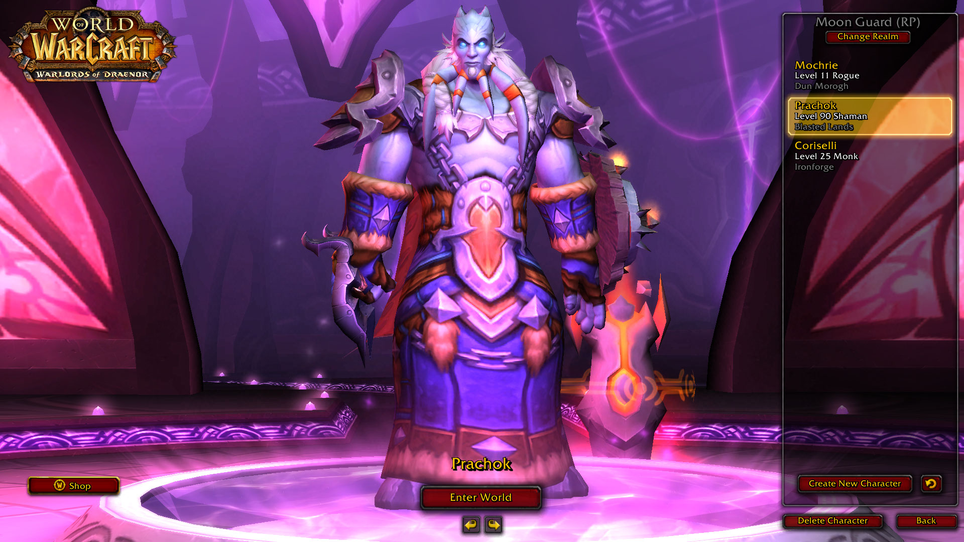 Instant Level 90 Shaman, Just Add Warlords Of Draenor