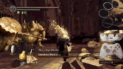 One Of Dark Souls’ Toughest Boss Fights, Beaten With A Drum Controller
