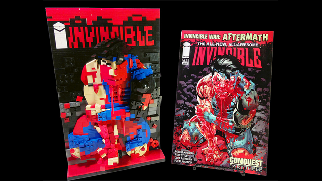 Classic Comic Book Covers Rebuilt With LEGO