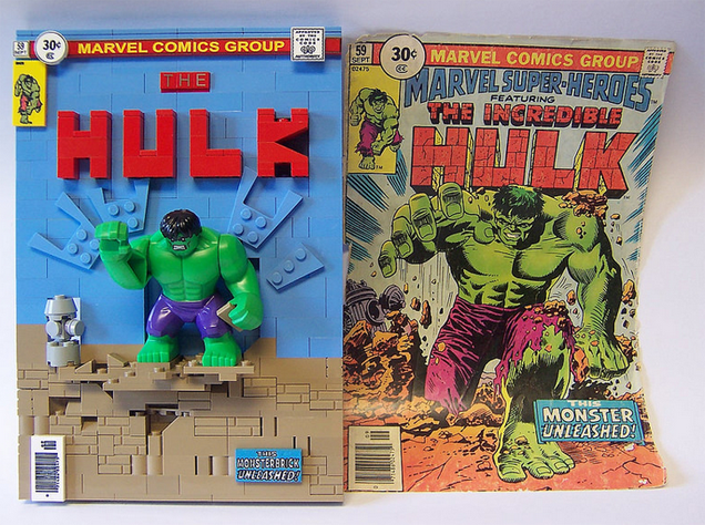Classic Comic Book Covers Rebuilt With LEGO
