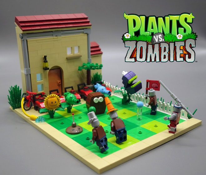 LEGO IDEAS - Plants vs. Zombies - Front Lawn
