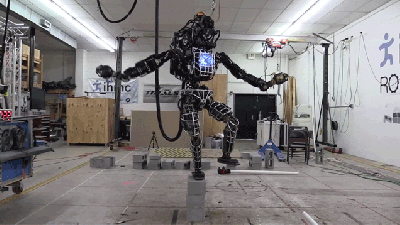 DARPA’s ‘Atlas’ Robot Can Now Do The Karate Kid Crane Stance