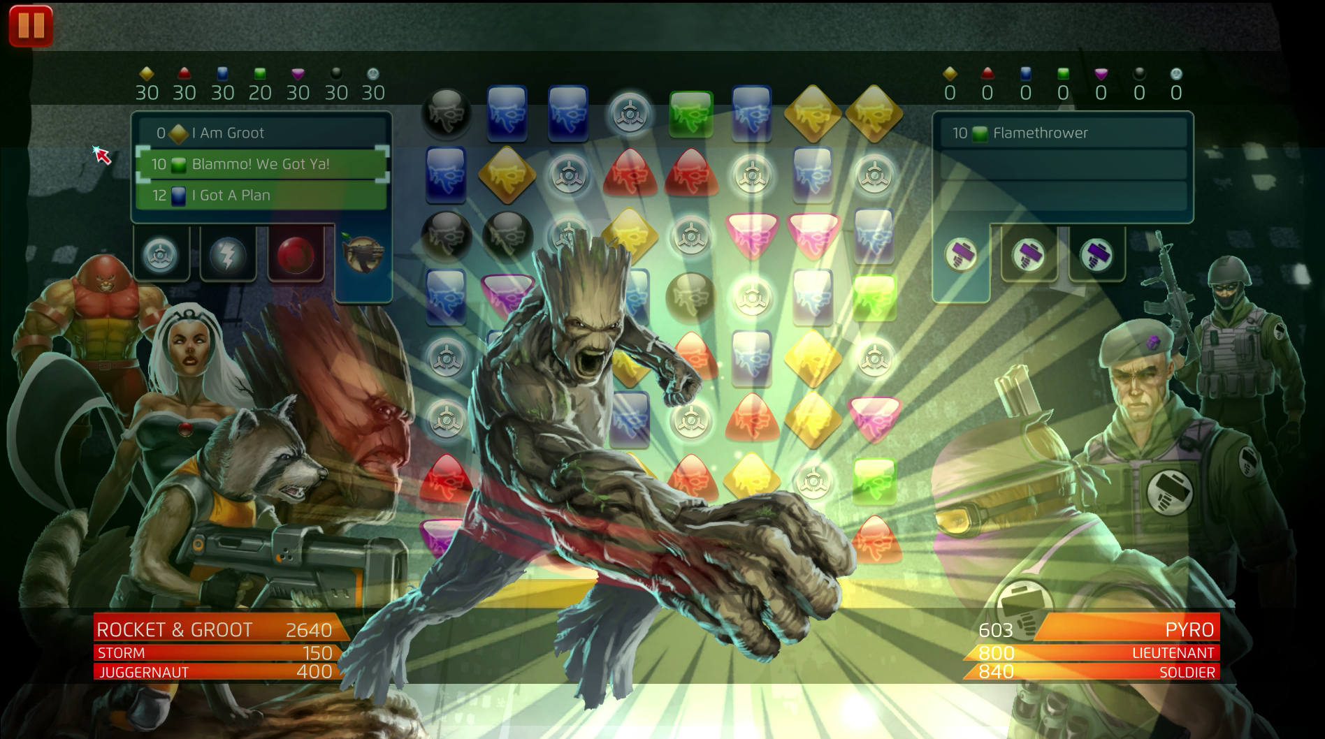Rocket Raccoon And Groot Are One In Marvel Puzzle Quest