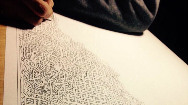 After 30 Years, Father Draws Another Beautifully Hard Maze