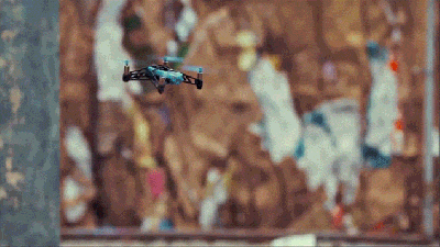 Tiny RC Cars And Drones Battle For Precious Batteries