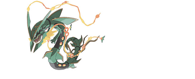 Shiny Rayquaza Event Pokemon for Pokemon OR/AS, S/M, & US/UM on Nintendo 3DS
