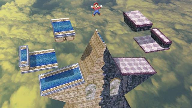 Mario Looking Triumphant In This Custom Super Smash Bros Wii U Stage