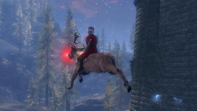 Santa Is Trying To Deliver Presents To Everyone In Skyrim