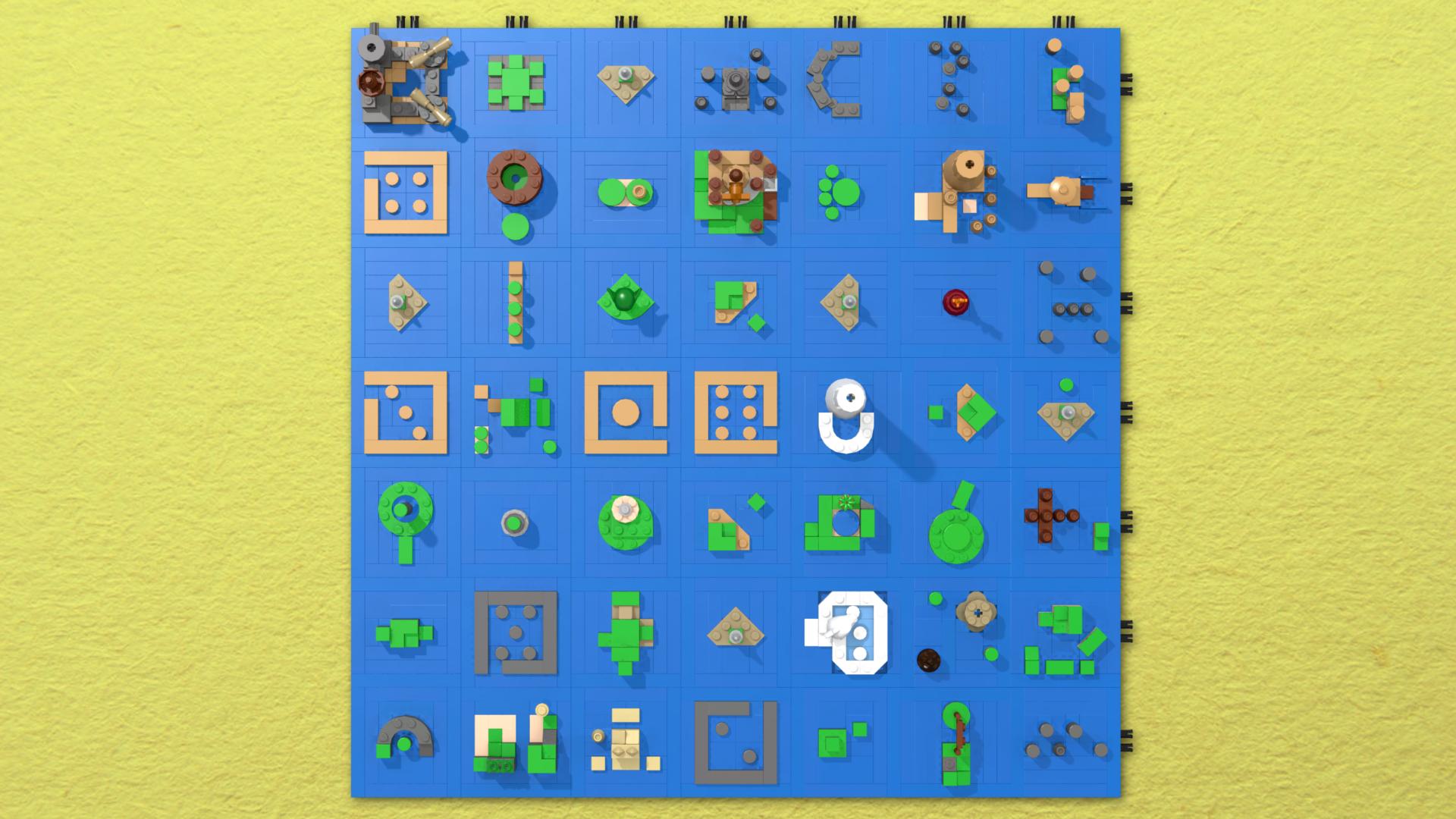 The Legend Of Zelda: The Wind Waker’s Sea Chart As A LEGO Microbuild