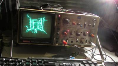 Quake Running On An Oscilloscope