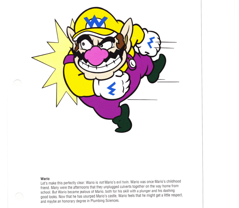 Old Nintendo Manual Says Wario Is Mario’s Childhood Friend, Which Is BS