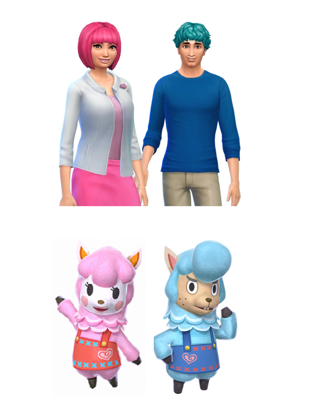 Animal Crossing Characters, Humanised In Sims 4