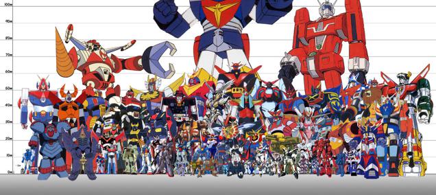 Super Robots And Giant Mecha Sized Up 