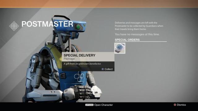 What Legendary Gift Did Destiny’s ‘Unknown Benefactor’ Give You Today?