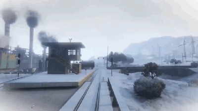 A Snow Day In GTA V’s Fake Los Angeles