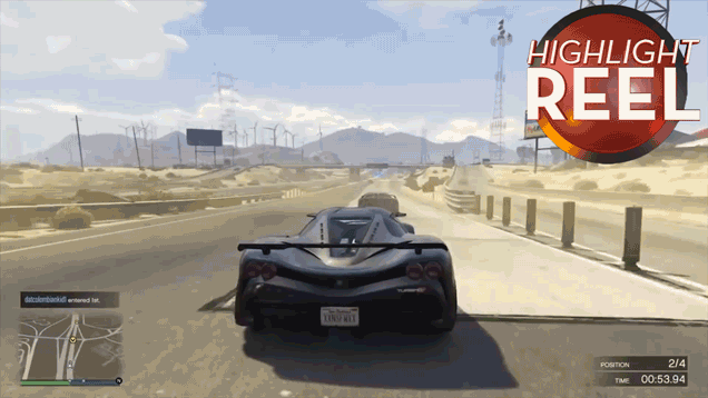 GTA V Car Does A Fine Batmobile Impersonation