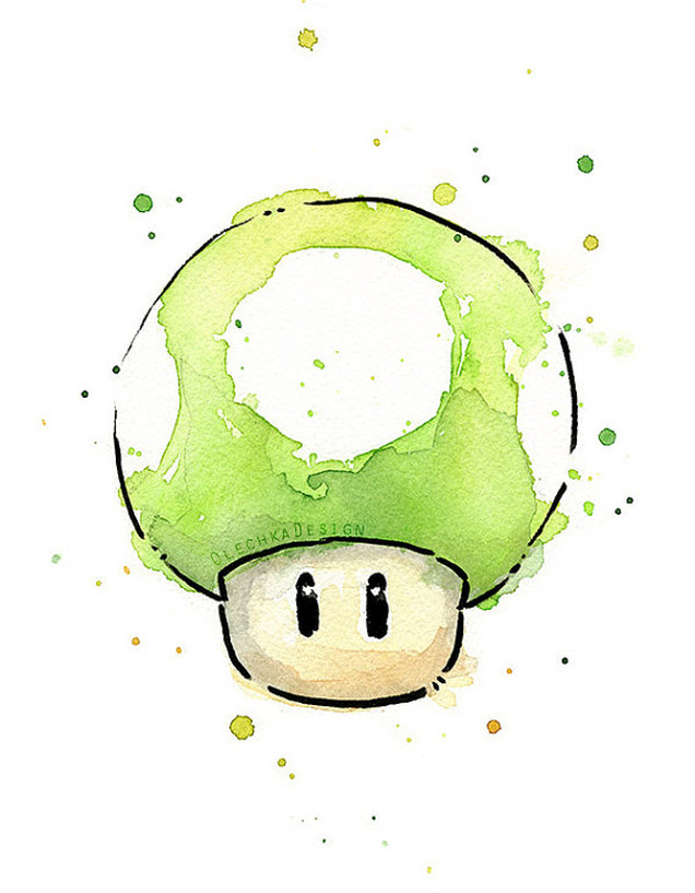 Watercolours Really Bring Out The Beauty In Mario Characters