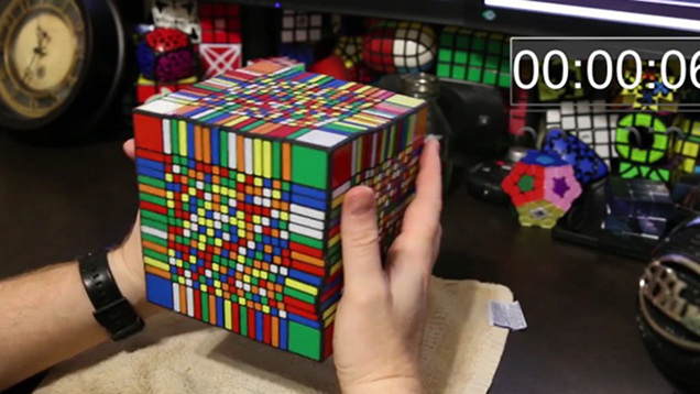 It Takes 7.5 Hours To Solve This Giant Rubik’s Cube