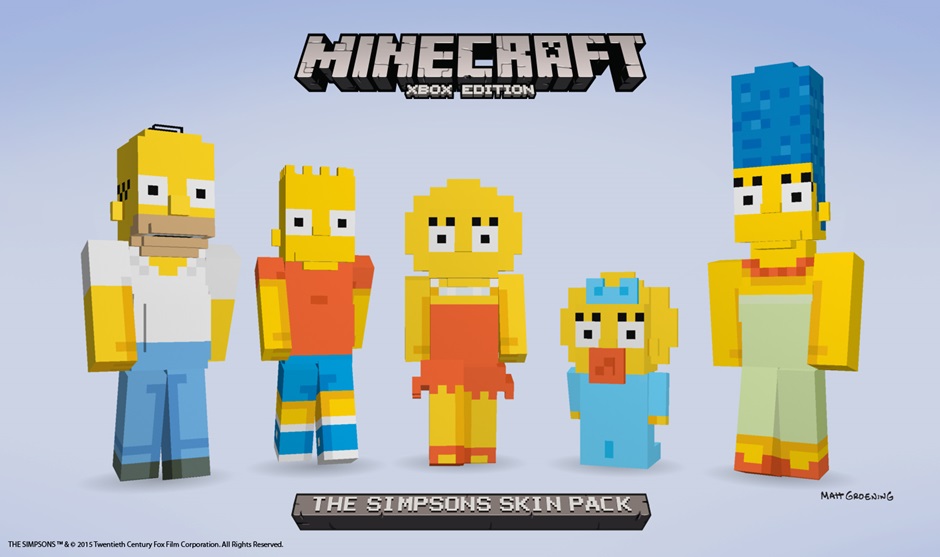 Official Minecraft Simpsons Somehow Look More Deformed Than Fan Ones