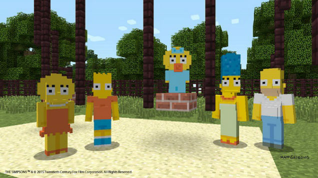 Official Minecraft Simpsons Somehow Look More Deformed Than Fan Ones