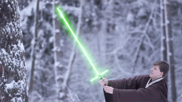 One Lightsaber Battle That Escalated Quickly