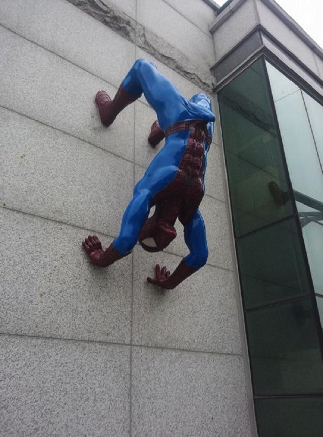 Hospital Buys Spider-Man Boner Statue
