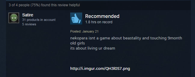 Nekopara Vol. 1, As Told By Steam Reviews