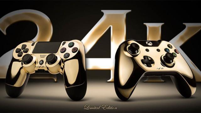 24 Karat Gold PS4 And Xbox One Controllers Are Dumb, Almost Sold Out