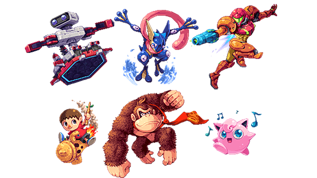 Smash Bros Characters Turned Into Gorgeous Pixel Art