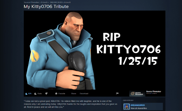 Team Fortress 2 Fans Pay Tribute To Beloved Video Maker Who Passed Away