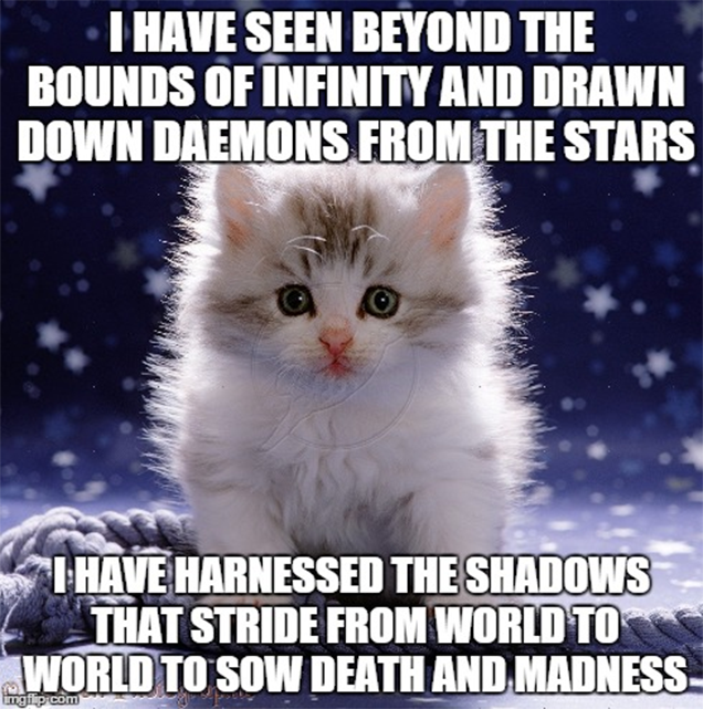 Delve Into The Hidden Horrors Of The Universe… With Kittens