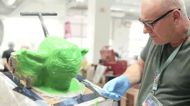 Making Yoda Out Of Wax Isn’t Easy
