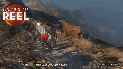 GTA Cows Can Ride Bikes Too