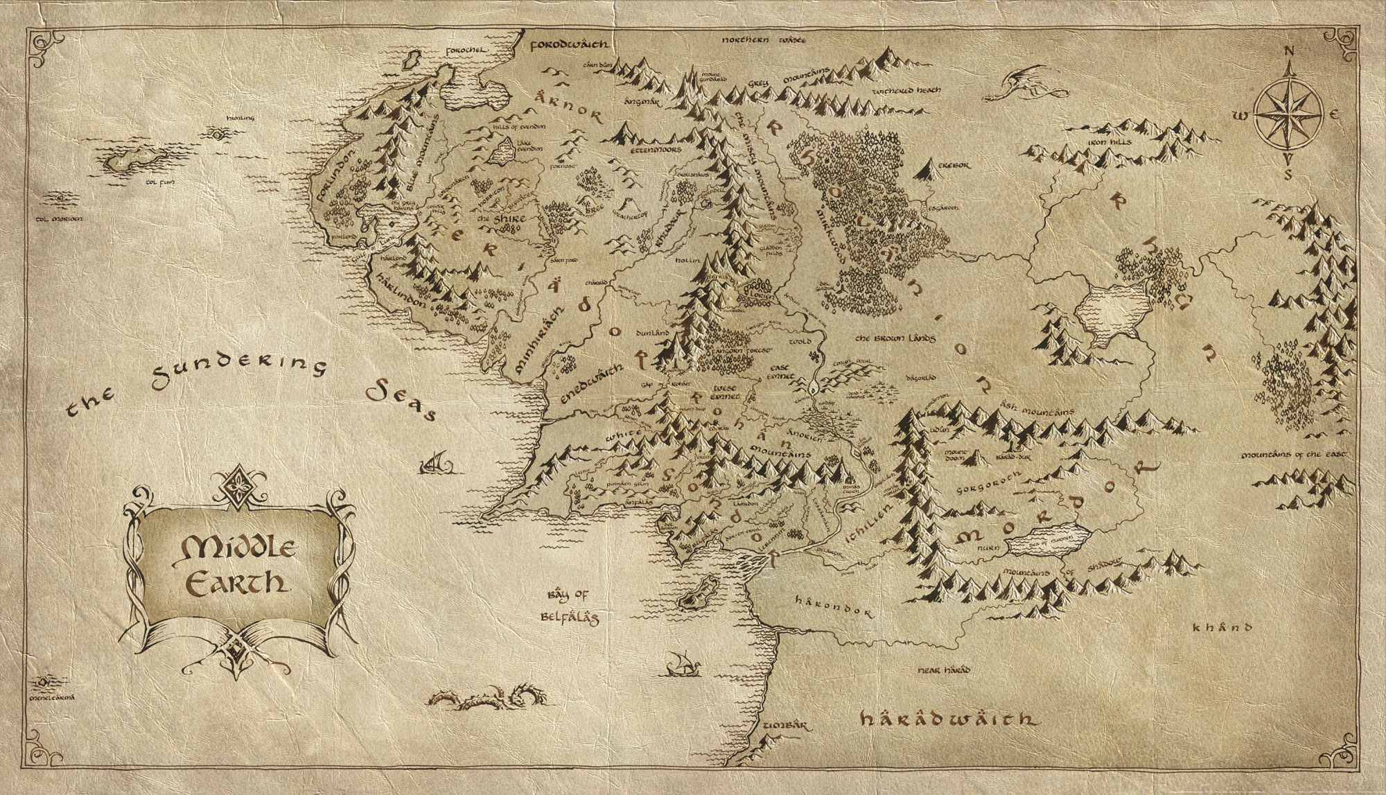 The Beautiful Handwriting And Maps Of The Lord Of The Rings Movies