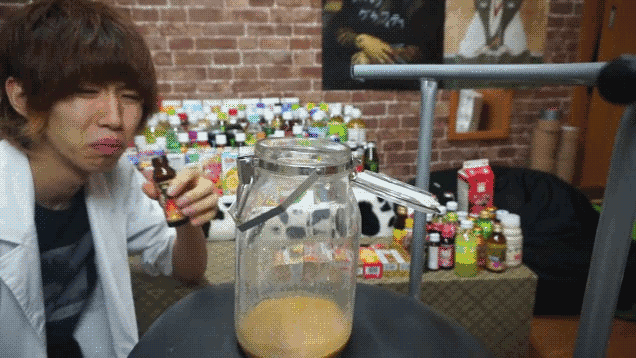 Dude Mixes $613 Worth Of Soft Drinks And Then Barfs