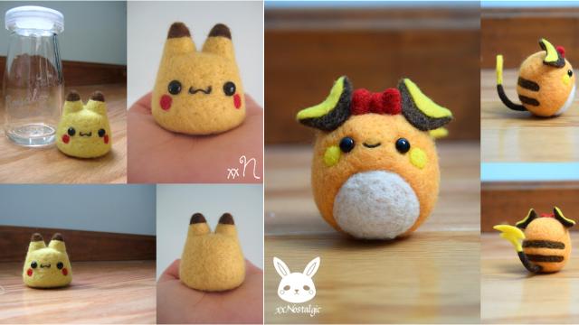Tiny Felt Pokémon Contain Weaponised Levels Of Cute