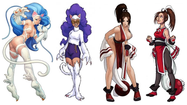 Sexy Fighting Game Characters, Redesigned