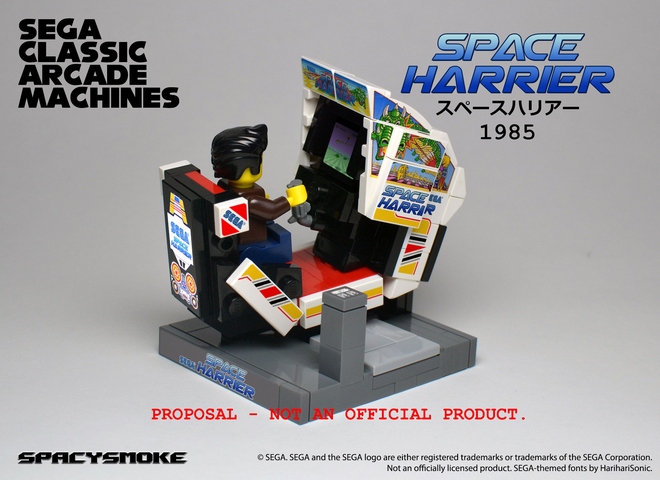 Classic Arcade Machines In Tiny LEGO Form