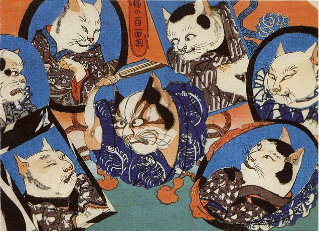 Cats Make For Wonderful Japanese Art