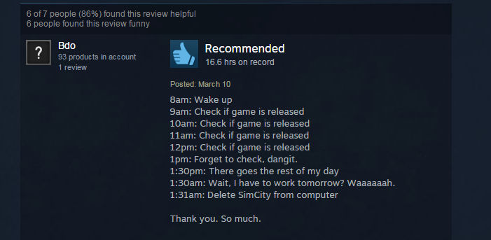 Cities: Skylines, As Told By Steam Reviews