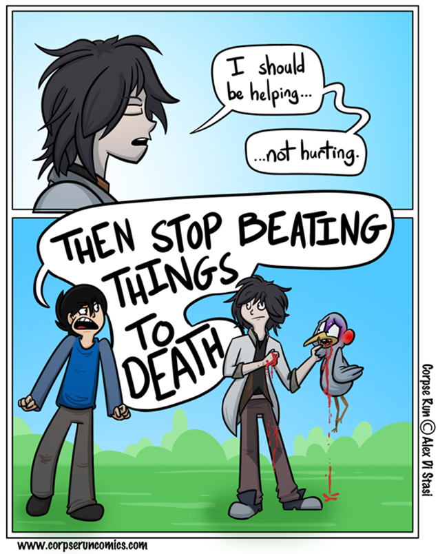 Sunday Comics: Stop Beating Things To Death