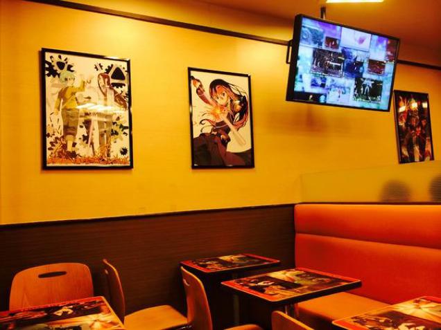 Tokyo Hamburger Restaurant Covered In Anime 