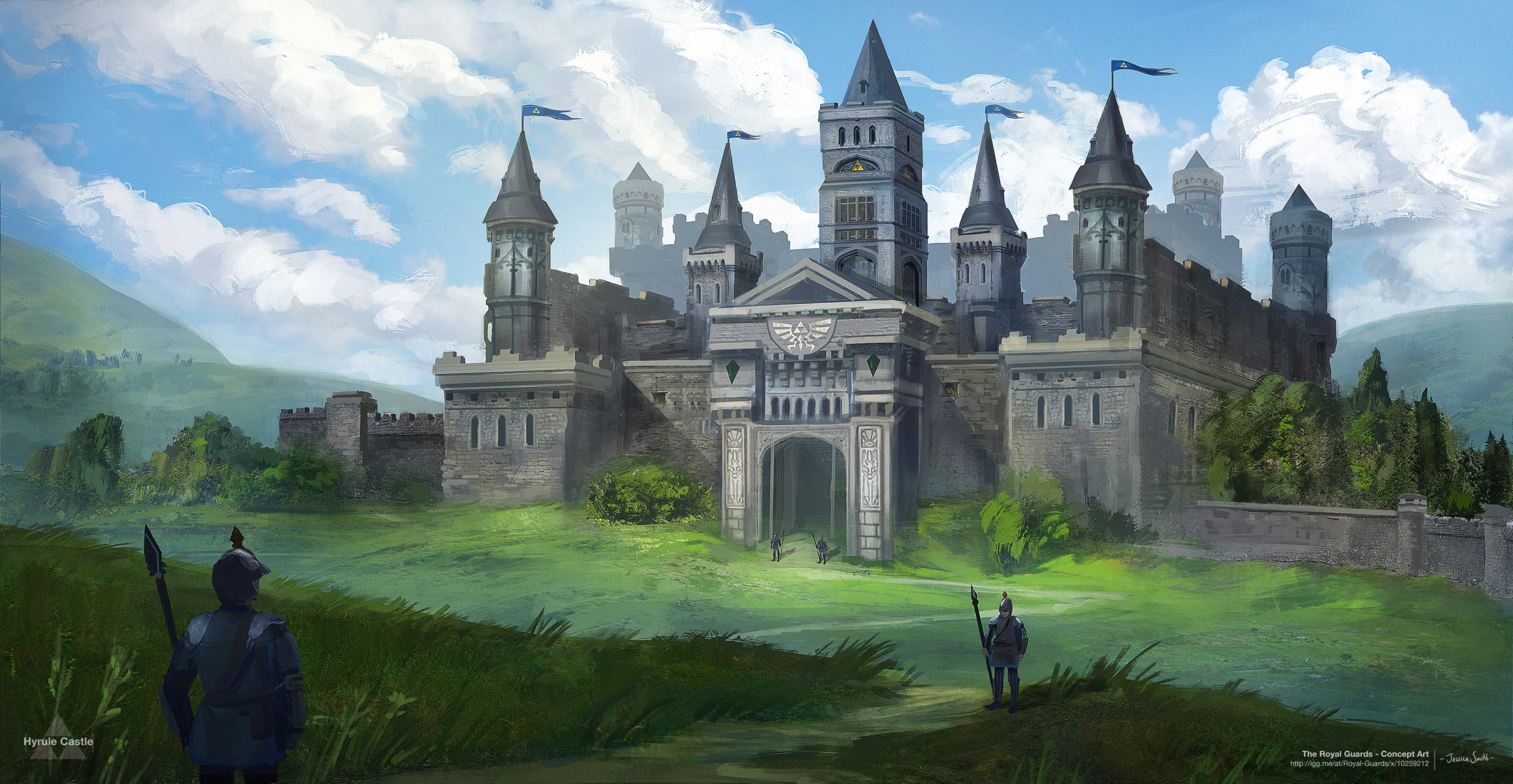 Commissioned Concept Art Of Hyrule Castle