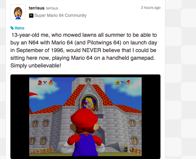 Miiverse Reacts To Super Mario 64 On Wii U