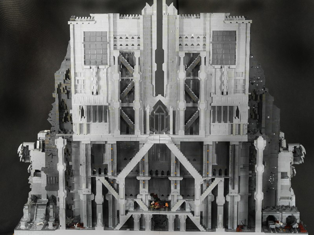 The Gates Of Lonely Mountain Made From 55,000 LEGO Pieces