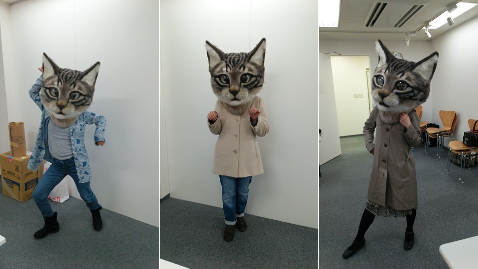 You Can Wear This Freaky Cat Head In Tokyo